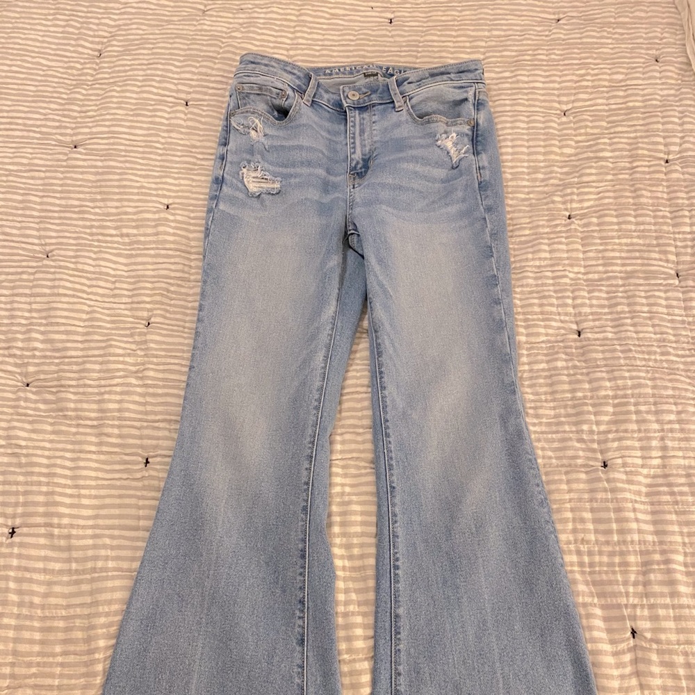 AE Super High Waisted Flare Jean